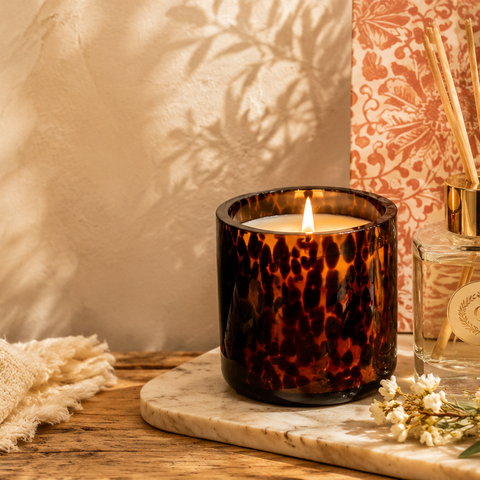 Sweet Grace mercury glass vessel