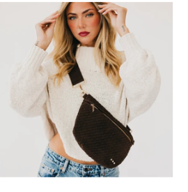 Pretty Simple Suede Westlyn Woven Bum Bag